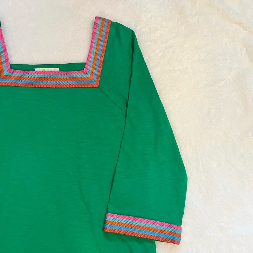 Boden Emerald Green Embroidered Tunic Dress - Picture 5 of 7